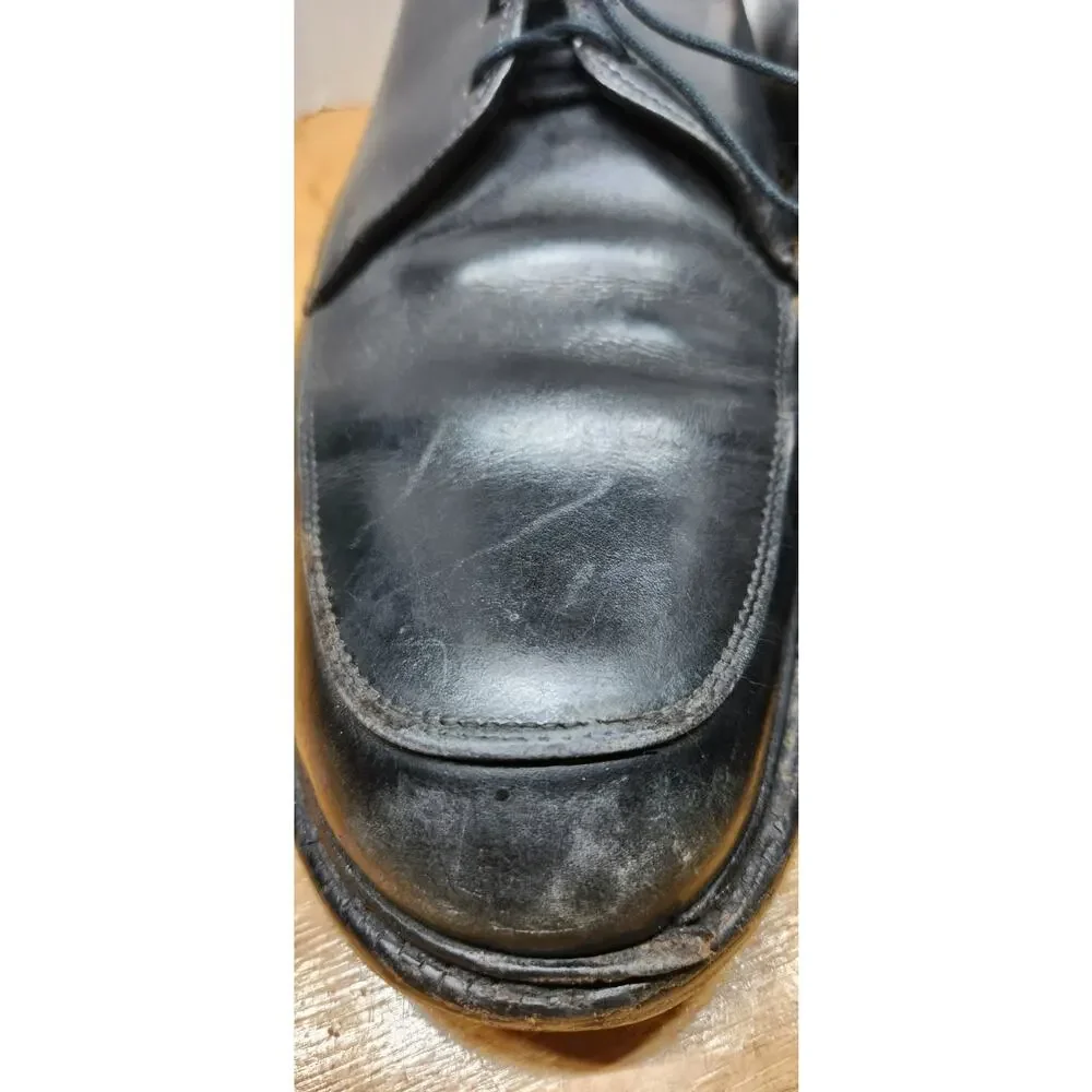 Allen Edmonds Brentwood black leather‎ Oxfords US 11D USA Made Needs Work Used